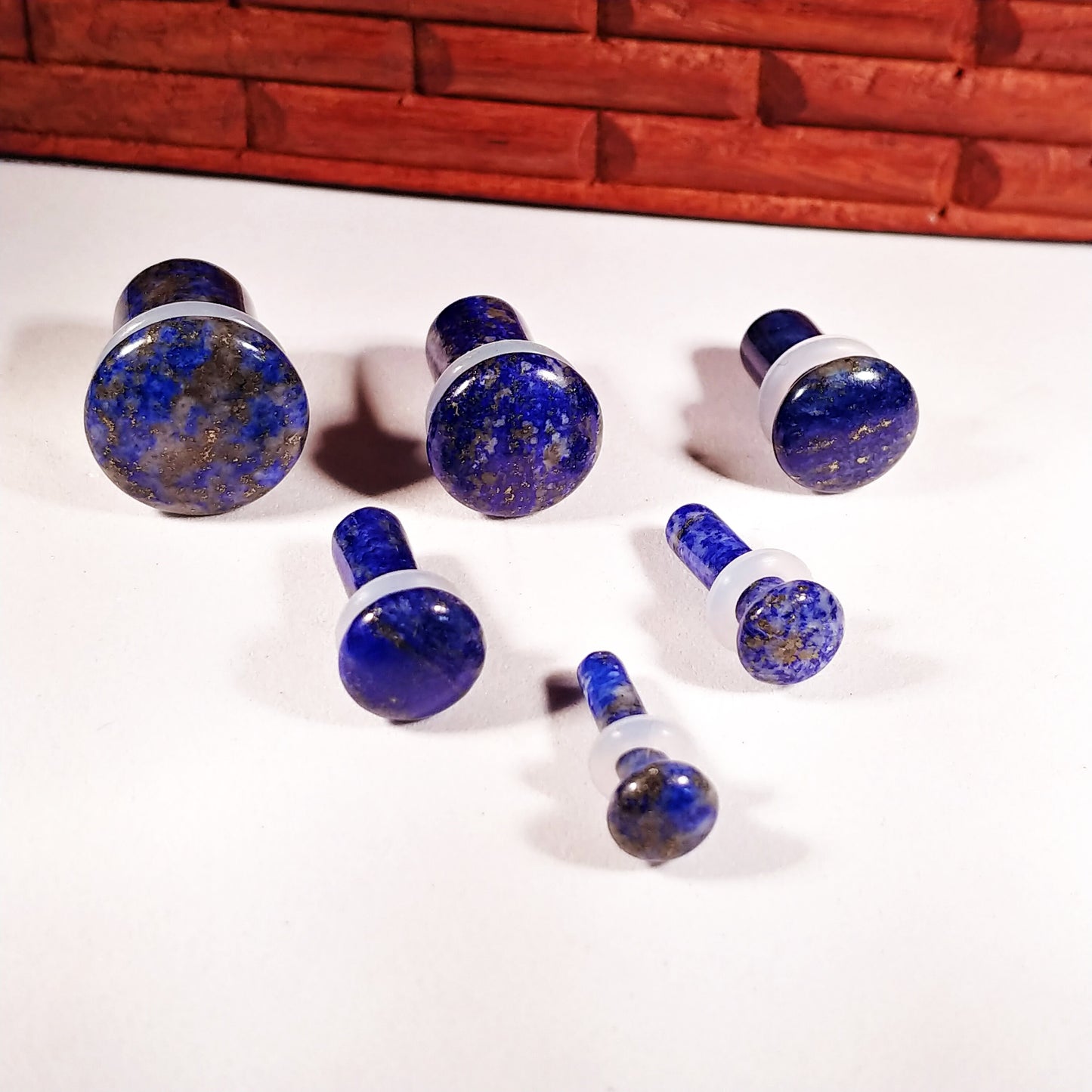 Lapis Lazuli Single Flare Stone Plugs