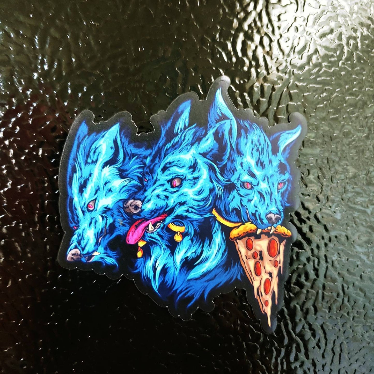Good Boy Pizza Doggo Cerberus Magnet