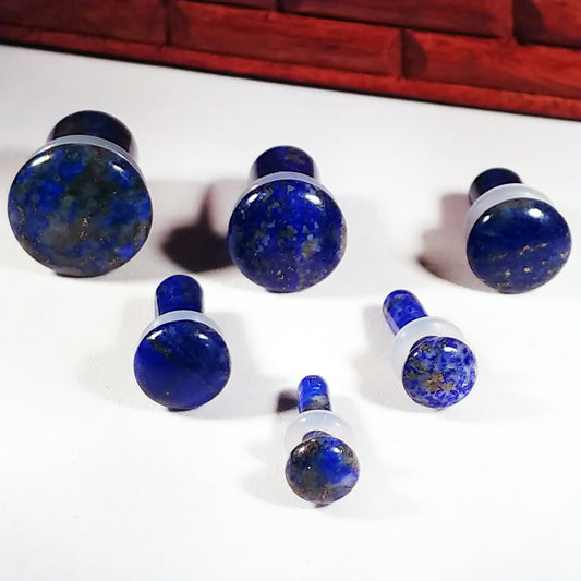 Lapis Lazuli Single Flare Stone Plugs