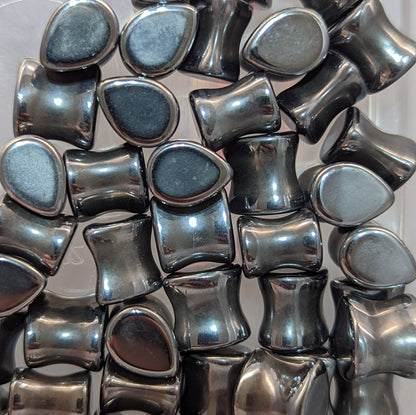 Teardrop Hematite Stone Plugs