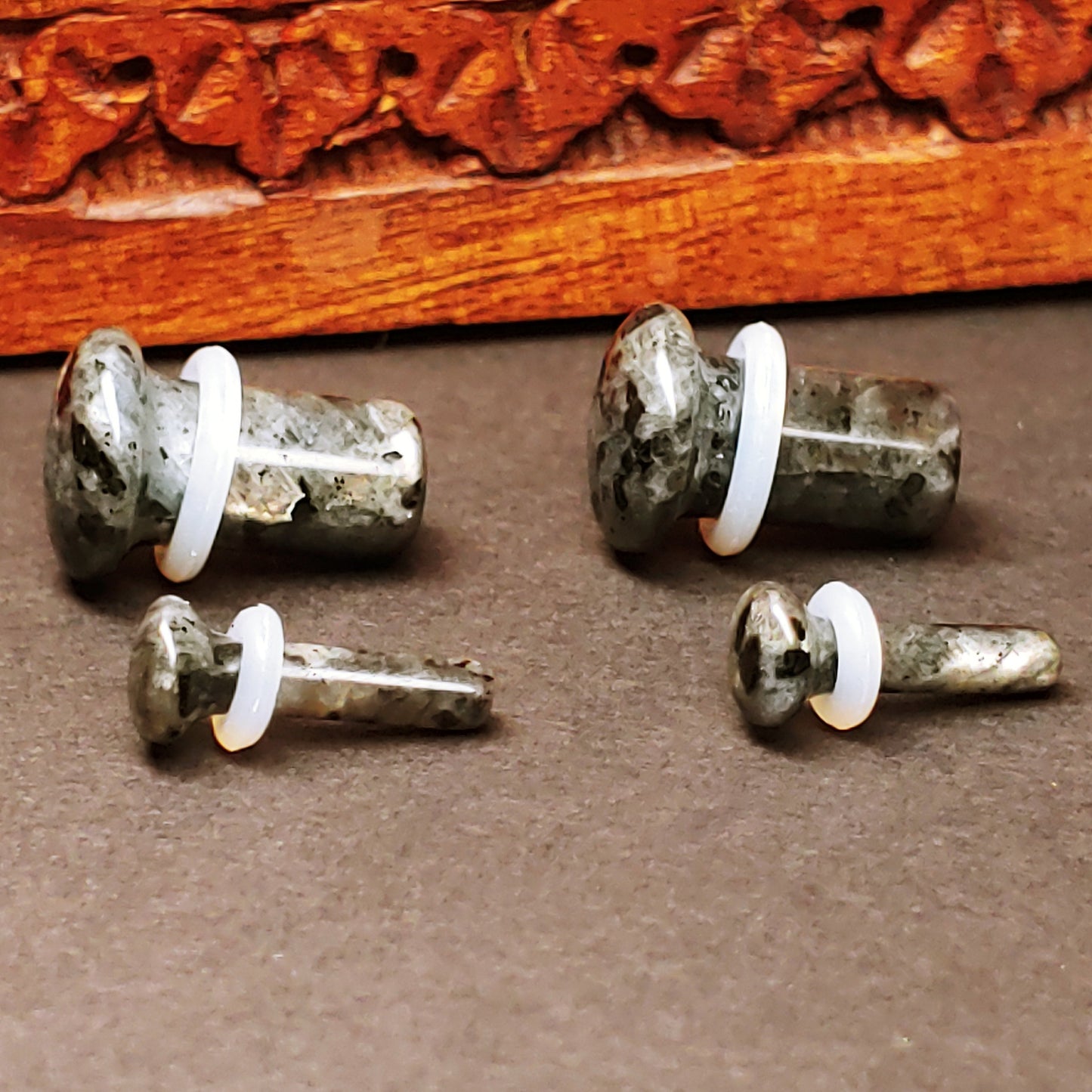 Larvikite Single Flare Stone Plugs