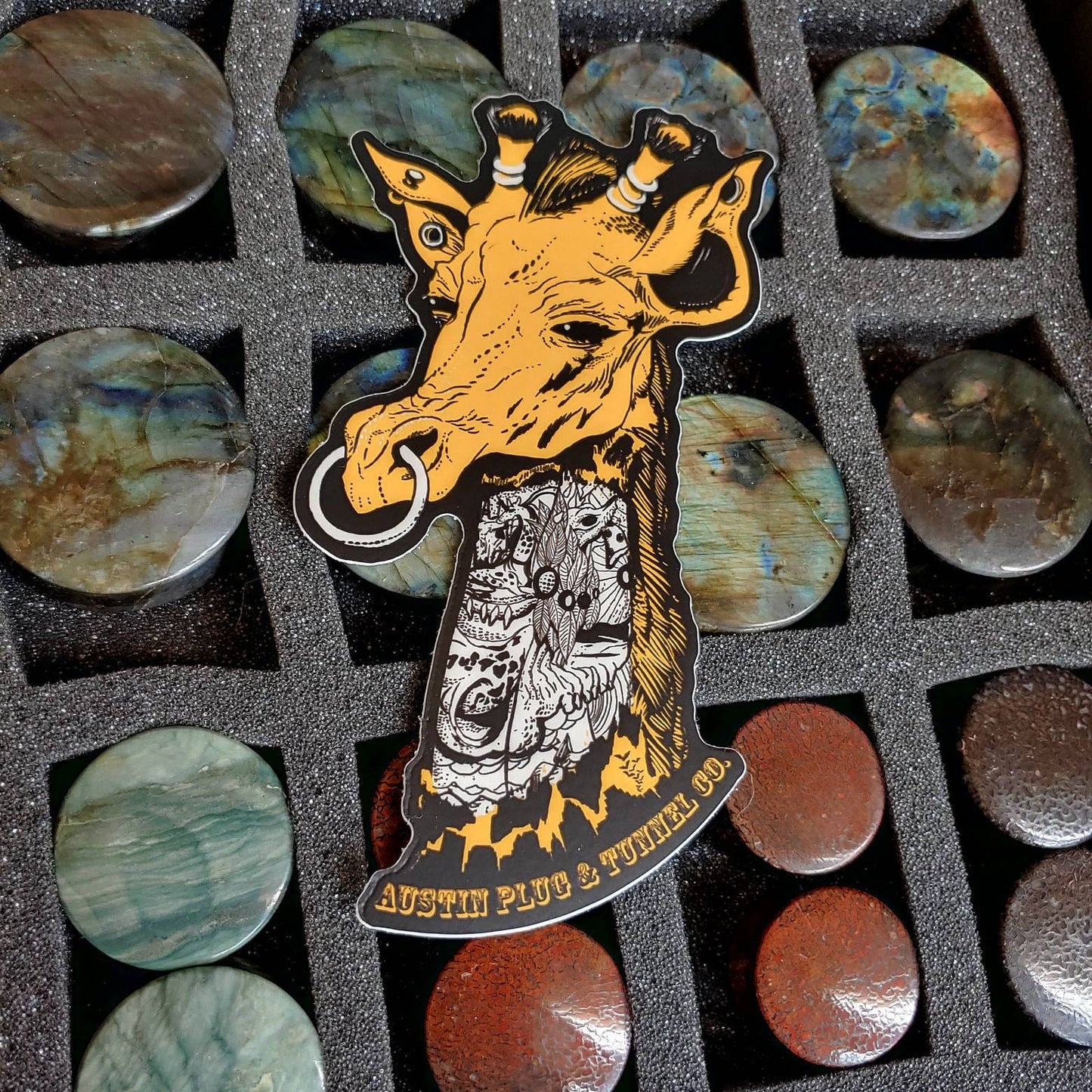 Rough Giraffet Magnet. 5"x2.5"