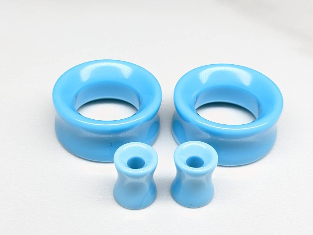 Teal Blue Glass Tunnels