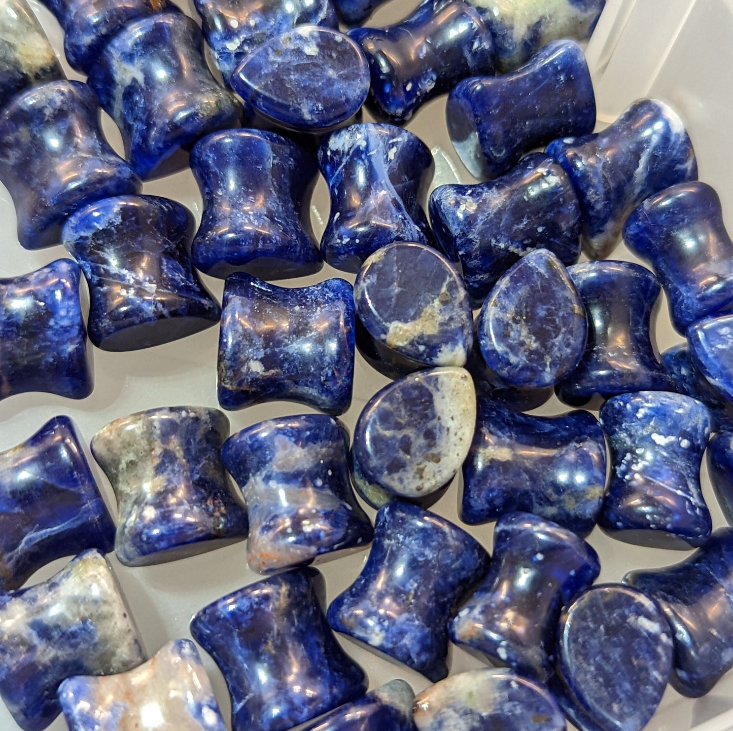 Teardrop Sodalite Stone Plugs