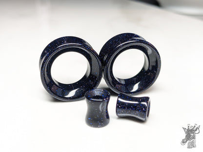Blue Goldstone Glass Tunnels