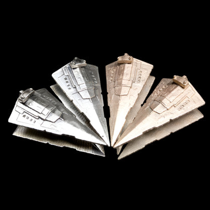 Ear weights for stretched ears in the style of star destroyers