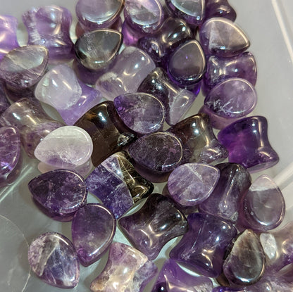 Teardrop Amethyst Stone Plugs
