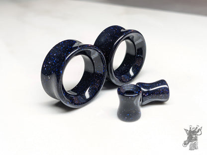Blue Goldstone Glass Tunnels