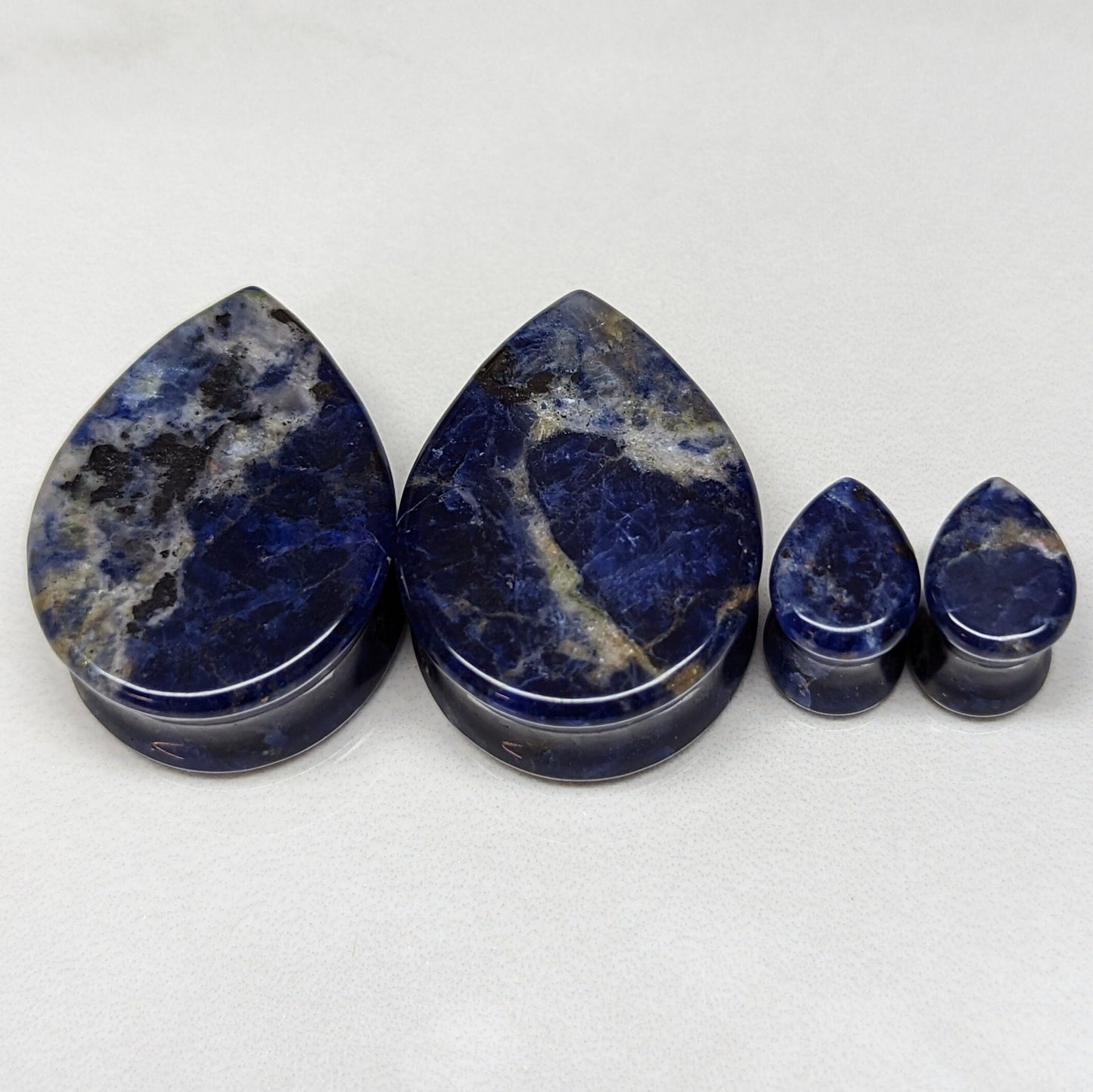 Teardrop Sodalite Stone Plugs