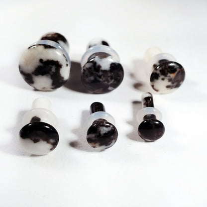 Zebra Stone Single Flare Plugs