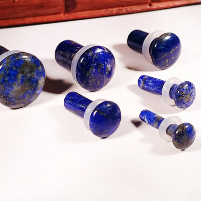 Lapis Lazuli Single Flare Stone Plugs
