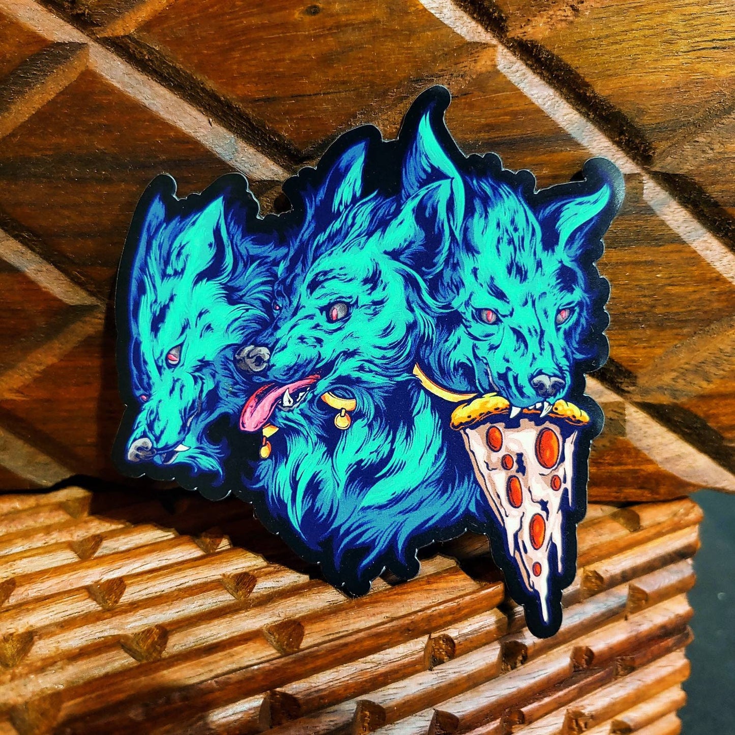 Good Boy Pizza Doggo Cerberus Magnet