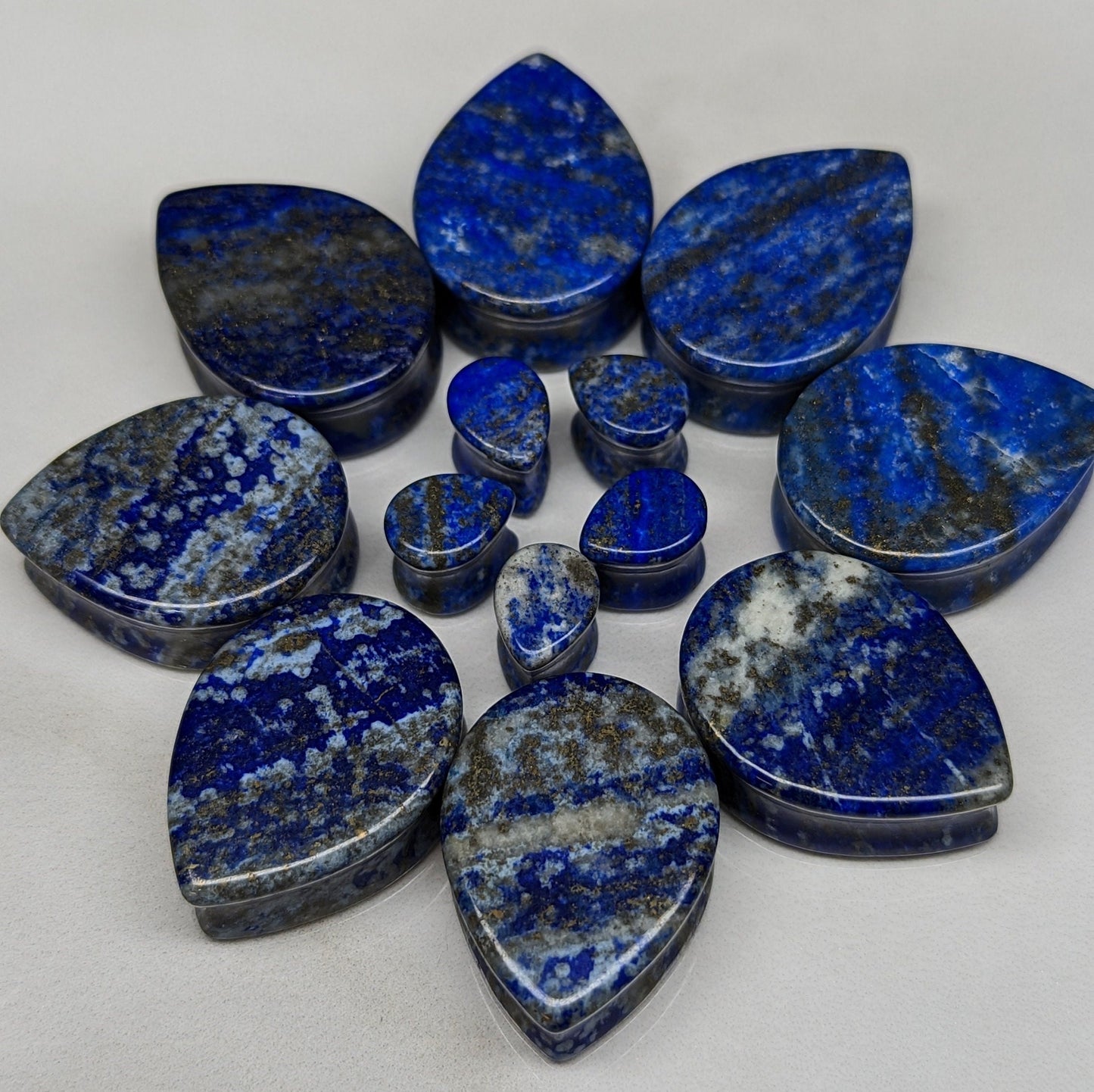 Teardrop Lapis Lazuli Stone Plugs