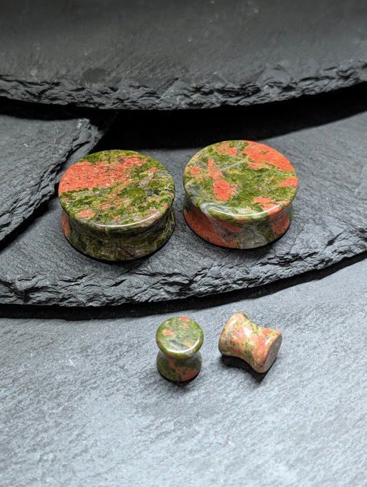 Unakite Stone Plugs