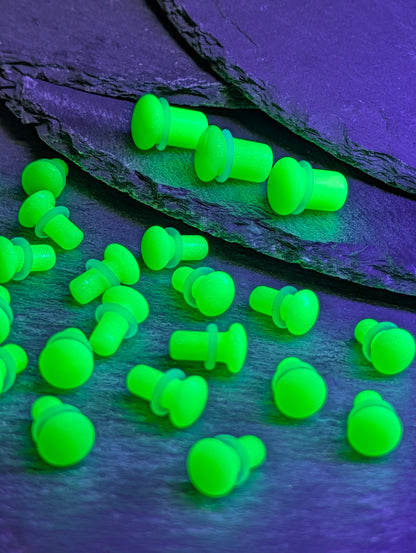 Glow Glass Single Flare Plugs