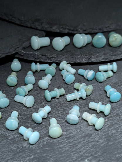 Amazonite Single Flare Stone Plugs